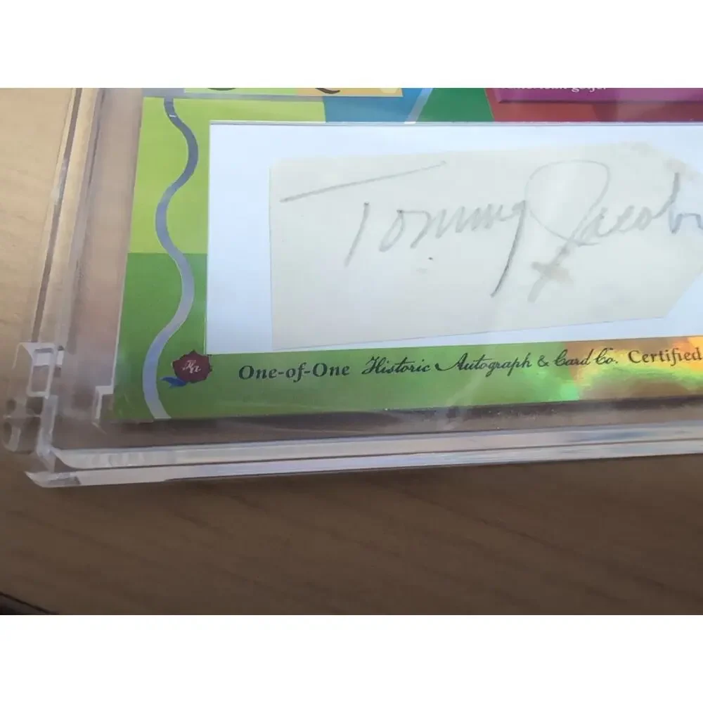 2025 Historic Autographs Uniques Cut Signature Tommy Jacobs Auto 1/1 HOF Golf ⛳